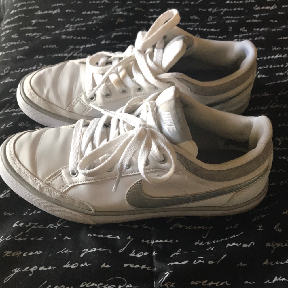White Nike shoes